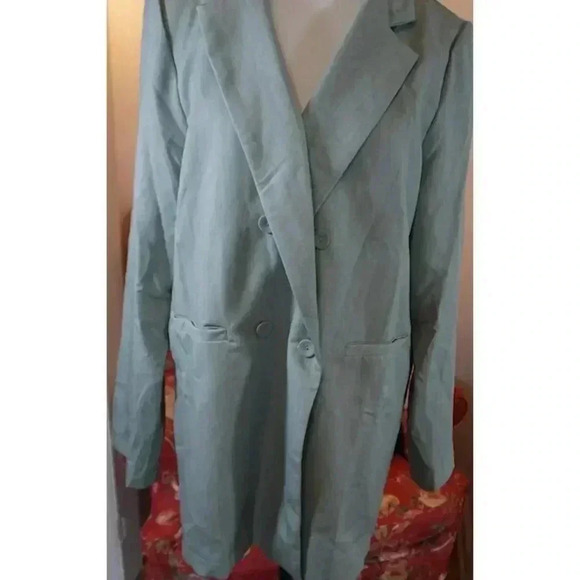 Petal & Pup Bridget Oversized Blazer Jacket - Sage Mint Green, Size XL | NWT - Picture 3 of 14